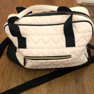 Betsey Johnson White Medium Duffle Bag